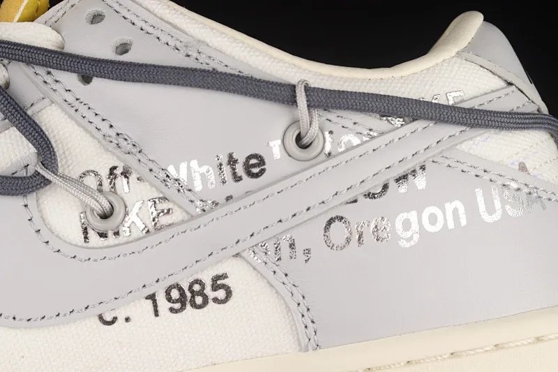 All Categories Nk SB Dunk Series Nk SB Dunk Low Low-top sneakers Pure original version OF x Nk Dunk Low OW Gray SB smashed backboard fashion casual sneakers DM1602-105